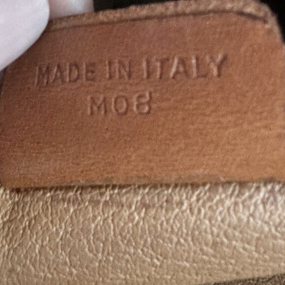 Authentic CELINE Macadam Canvas Clutch Bag PVC Leather Brown organizer vintage - Picture 7 of 16